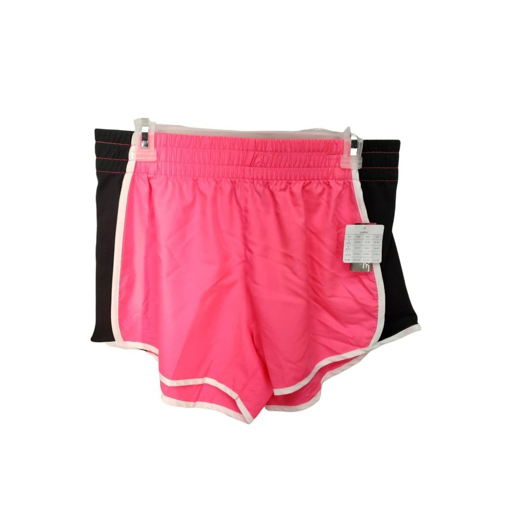 Zone Pro Pink black medium athletic gym running shorts‎